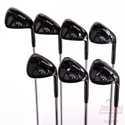 Callaway Apex 21 Black Iron Set 5-PW AW True Temper Elevate MPH 115 Steel Stiff Right Handed 37.5in