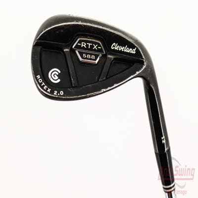 Cleveland 588 RTX 2.0 CB Black Satin Wedge Lob LW 58° 12 Deg Bounce Cleveland ROTEX Wedge Steel Wedge Flex Right Handed 35.5in