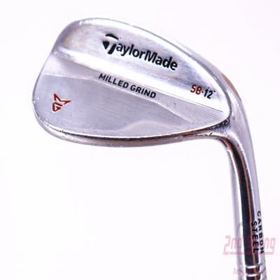 TaylorMade Milled Grind Satin Chrome Wedge Sand SW 56° 12 Deg Bounce SB True Temper Dynamic Gold Steel Wedge Flex Right Handed 35.0in