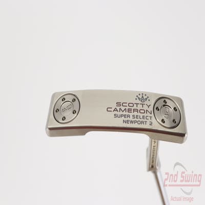 Mint Titleist Scotty Cameron Super Select Newport 2 Putter Mid Hang Steel Right Handed 35.0in