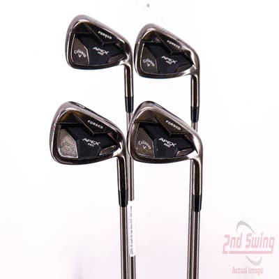 Callaway Apex Pro Smoke 19 Iron Set 8-PW AW Aerotech SteelFiber i95 Graphite Stiff Right Handed 36.5in