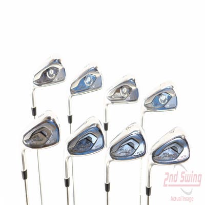 Titleist T200 Iron Set 4-PW GW True Temper AMT Black S300 Steel Stiff Left Handed 38.25in