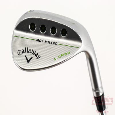 Callaway MD3 Milled Chrome S-Grind Wedge Sand SW 56° 10 Deg Bounce S Grind True Temper Dynamic Gold Steel Wedge Flex Right Handed 35.25in