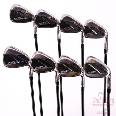 TaylorMade Stealth Iron Set 4-PW AW Fujikura Ventus Red 6 Graphite Regular Right Handed 38.5in