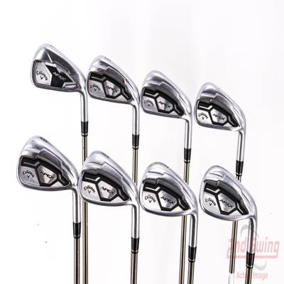 Callaway Apex CF16 Iron Set 4-PW AW UST Mamiya Recoil ZT9 F3 Graphite Regular Right Handed 38.0in