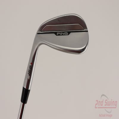 Ping s159 Chrome Wedge Pitching Wedge PW 48° 12 Deg Bounce S Grind FST KBS Tour Steel Stiff Left Handed Red dot 35.75in