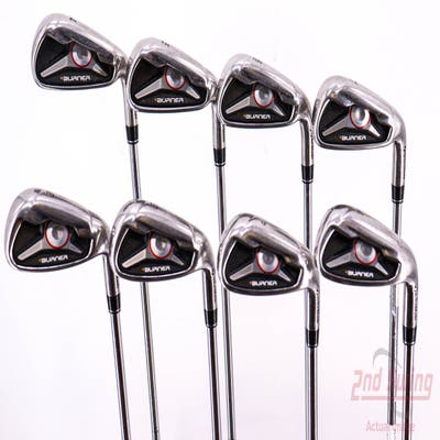 TaylorMade 2009 Burner Iron Set 4-PW AW TM Burner 2.0 85 Steel Uniflex Right Handed 38.75in