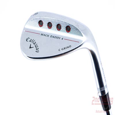 Callaway Mack Daddy 4 Chrome Wedge Lob LW 58° 8 Deg Bounce C Grind FST KBS Tour 120 Steel Stiff Right Handed 35.0in