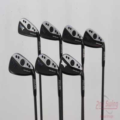 PXG 0311 P GEN6 Double Black Iron Set 5-PW AW Aerotech SteelFiber i95 PR Graphite Stiff Right Handed 39.25in