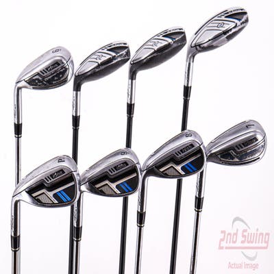 Adams 2015 Blue Combo Iron Set 3H 4H 5H 6-PW Adams Mitsubishi Bassara 60 Graphite Regular Left Handed 41.0in