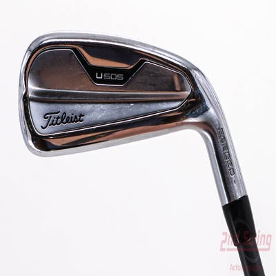 Titleist U-505 Hybrid 4 Hybrid PX HZRDUS Smoke Black 80 Graphite Stiff Right Handed 38.75in