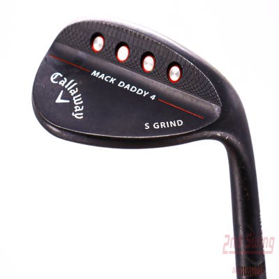 Callaway Mack Daddy 4 Black Wedge Lob LW 58° 10 Deg Bounce S Grind Dynamic Gold Tour Issue 115 Steel Stiff Right Handed 35.0in