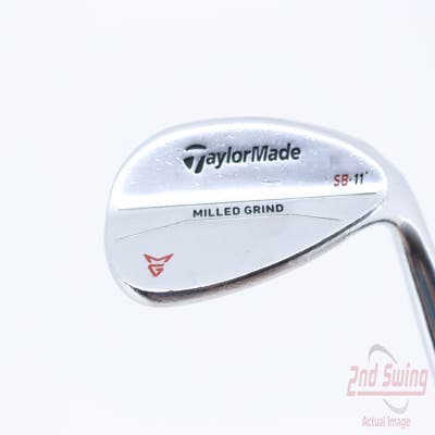 TaylorMade Milled Grind Satin Chrome Wedge Lob LW 58° 11 Deg Bounce SB True Temper Dynamic Gold S200 Steel Stiff Right Handed 34.5in