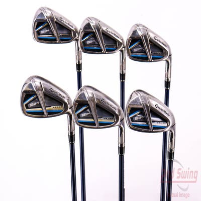 TaylorMade SIM MAX OS Iron Set 6-PW AW Fujikura Ventus Blue 6 Graphite Regular Right Handed 37.75in