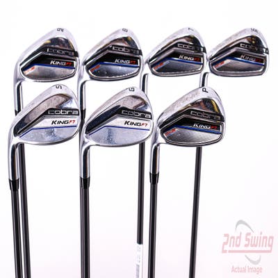 Cobra King F7 One Length Iron Set 6-PW GW SW Fujikura Pro 63 Graphite Senior Left Handed 37.5in