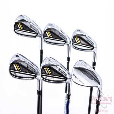 TaylorMade Rocketbladez Iron Set 6-PW AW TM Matrix RocketFuel 65 Graphite Senior Right Handed 37.5in