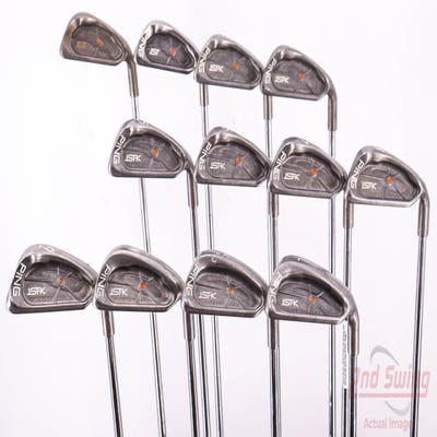 Ping ISI K Iron Set 1-PW SW LW Ping Z-Z65 with Cushin Insert Steel Regular Right Handed Orange Dot 39.5in