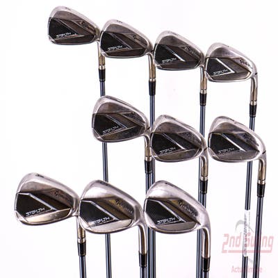 TaylorMade Stealth Iron Set 4-PW AW SW LW Adams Mitsubishi Bassara 60 Graphite Regular Right Handed 39.0in