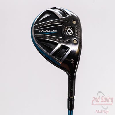 Callaway Rogue Sub Zero Fairway Wood 3 Wood 3W 15° Handcrafted Even Flow Blue 75 Graphite X-Stiff Right Handed 43.25in