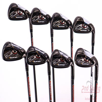 TaylorMade 2009 Burner Iron Set 5-PW AW TM Reax Superfast 65 Graphite Stiff Right Handed 38.5in