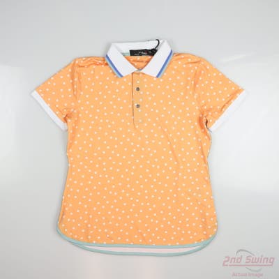 New Womens Ralph Lauren RLX Polo X-Small XS Orange MSRP $100