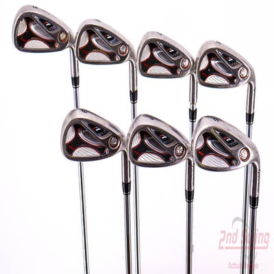 TaylorMade R7 XD Iron Set 5-PW SW TM T-Step 90 Steel Uniflex Right Handed 38.25in