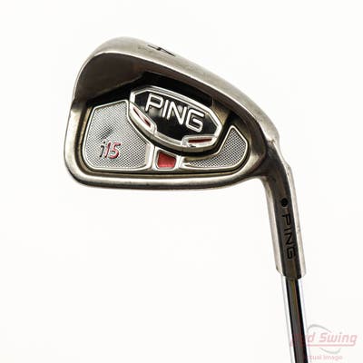 Ping i15 Single Iron 4 Iron Ping AWT Steel Stiff Right Handed Black Dot 38.5in