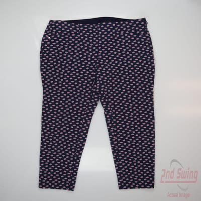 New Womens Ralph Lauren RLX Pants 8 x Navy Blue MSRP $202