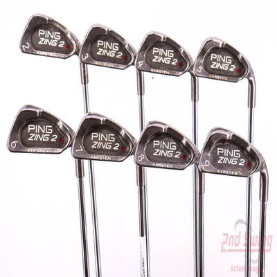 Ping Zing 2 Iron Set 2-9 Iron Stock Steel Shaft Steel Regular Right Handed Red dot 38.0in