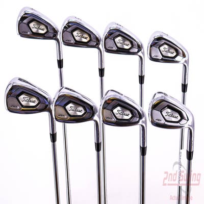 Titleist 718 AP3 Iron Set 4-PW AW True Temper AMT Black S300 Steel Stiff Right Handed 38.5in