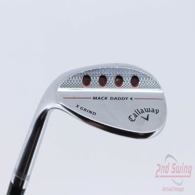 Callaway Mack Daddy 4 Chrome Wedge Lob LW 58° 12 Deg Bounce X Grind KBS $-Taper Lite 100 Steel X-Stiff Left Handed 35.0in