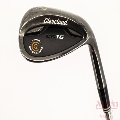 Cleveland CG16 Black Zip Groove Wedge Lob LW 60° 12 Deg Bounce Stock Steel Shaft Steel Wedge Flex Right Handed 35.5in