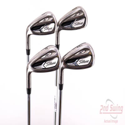 Titleist 718 AP1 Iron Set 8-PW AW True Temper AMT Red R300 Steel Regular Left Handed 36.25in