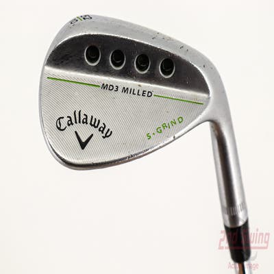 Callaway MD3 Milled Chrome S-Grind Wedge Gap GW 52° 10 Deg Bounce Stock Steel Shaft Steel Wedge Flex Right Handed 35.5in