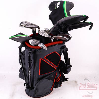 Complete Set of Men's Nike Adams Tommy Armour Callaway Cleveland Golf Clubs + Datrek Stand Bag - Right Hand Regular Flex Steel Shafts