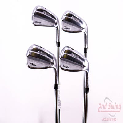 Titleist 2021 T100 Iron Set 7-PW True Temper AMT Black S300 Steel Stiff Right Handed 37.25in