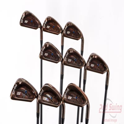 Ping ISI Beryllium Copper Iron Set 3-PW SW Stock Graphite Shaft Graphite Stiff Right Handed Blue Dot 37.75in