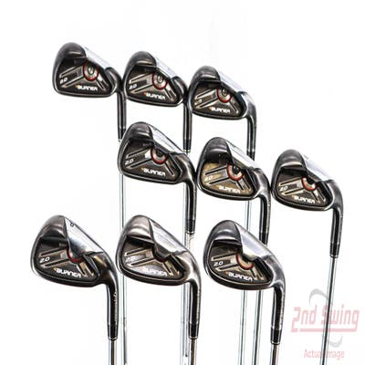 TaylorMade Burner 2.0 Iron Set 4-PW AW SW True Temper Dynamic Gold R300 Steel Regular Right Handed 38.0in