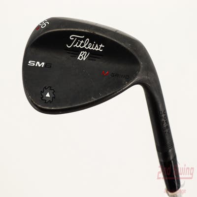 Titleist Vokey SM6 Jet Black Wedge Sand SW 56° 8 Deg Bounce M Grind SM6 BV Steel Wedge Flex Right Handed 36.5in