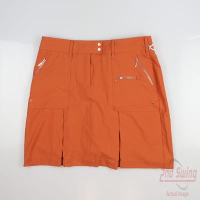 New Womens GG BLUE Skort 8 Orange MSRP $98