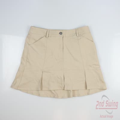 New Womens GG BLUE Skort 4 Tan MSRP $98