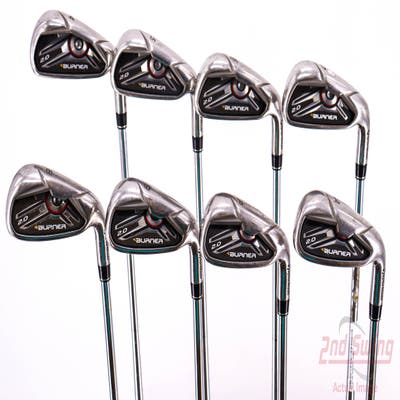 TaylorMade Burner 2.0 HP Iron Set 4-PW AW TM Burner 2.0 85 Steel Stiff Right Handed 38.5in