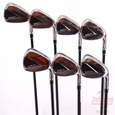 TaylorMade Stealth Iron Set 5-PW AW Fujikura Ventus Red 6 Graphite Regular Right Handed 38.0in