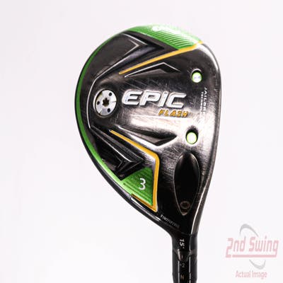 Callaway EPIC Flash Fairway Wood 3 Wood 3W 15° Project X EvenFlow Green 55 Graphite Senior Right Handed 43.25in