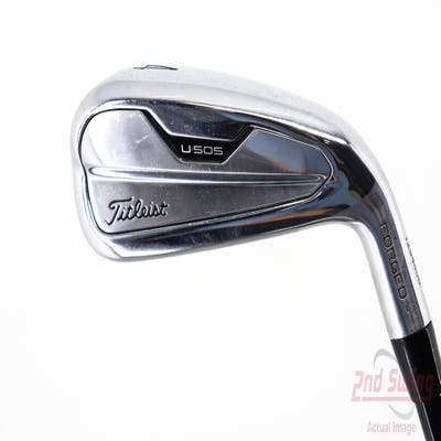 Titleist U-505 Hybrid 4 Hybrid 22° PX HZRDUS Smoke Black RDX 80 Graphite Stiff Right Handed 38.75in