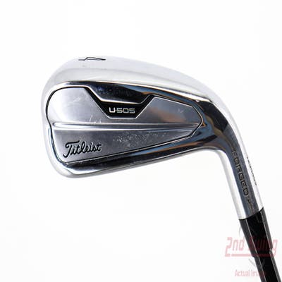 Titleist U-505 Hybrid 4 Hybrid 22° PX HZRDUS Smoke Black RDX 80 Graphite Stiff Right Handed 38.75in