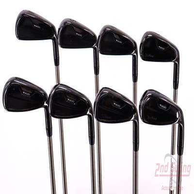 Titleist 2021 T200 Black Iron Set 4-PW AW Aerotech SteelFiber i110cw Graphite Stiff Right Handed 39.0in