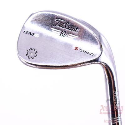 Titleist Vokey SM6 Tour Chrome Wedge Sand SW 54° 10 Deg Bounce S Grind SM6 BV Steel Wedge Flex Right Handed 35.0in