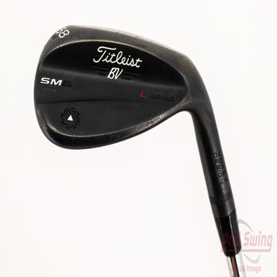 Titleist Vokey SM6 Jet Black Wedge Lob LW 58° 4 Deg Bounce L Grind SM6 BV Steel Wedge Flex Right Handed 35.0in