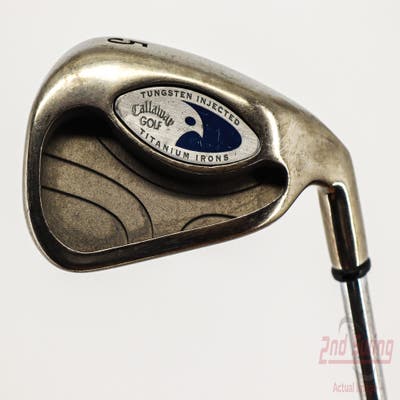 Callaway Big Bertha Tungsten Titanium Single Iron 5 Iron Callaway Stock Steel Steel Uniflex Right Handed 38.5in